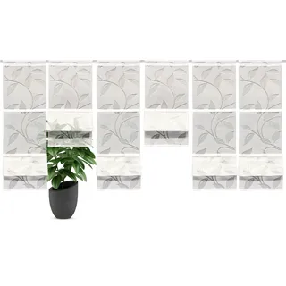 HOME WOHNIDEEN Magnetrollo »RANA« mit Stangendurchzug MAGNETROLLO SET,BAMBUSOPTIK,AUSBRENNER, weiß