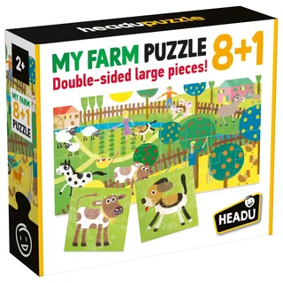 Headu Puzzle 8+1, IT20867, Mehrfarbig