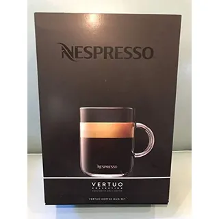 Nespresso Vertuo Kaffee Mug Set (2X 390 ml) inkl. 2 Löffel Glassbecher