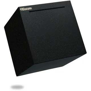 Erwachsene Spardose Edelstahl Safe Sparbüchsen für Erwachsene Einsparungen Echte Spardose (12cm) Schwarz