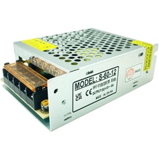 Lianshi 12V 5A 60W Schaltnetzteil Kurzschluss- und Überlastschutz-Konverter-Transformator für industrielle Automatisierung LED-Überwachung CCTV-DruckerAC220V to DC12V