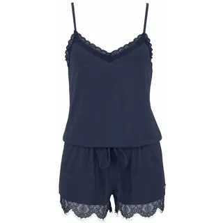 LASCANA Playsuit mit Spitzensaum,