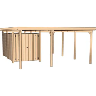 Weka Carport mit Geräteraum 607 Gr. 2 4,78 x 5,79 m kdi