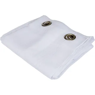 Linder 0133/10/375AB Vorhang, groß mit Ösen, Diamond – Weiß 290 x 240 cm