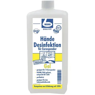 Dr. Becher Hände Desinfektion Gel Desinfektionslösung 1 l