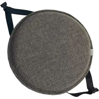 uyeoco Rundes Stuhlkissen, 30 X 30 Cm/35 X 35 Cm/40 X 40 Cm/45 X 45 cm, Rundes Memory-Schaum-Sitzkissen, rutschfeste Runde Stuhlpolster mit elastischen Bändern Schnallen(1#,1PCS_30CM/11.8INCH)