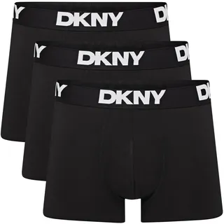DKNY Seattle Boxershorts Herren Multipack | Bequeme Unterhosen Männer aus atmungsaktiver Baumwolle | Elastische Boxershorts ideal Alltag, Sport, Reise | Unterwäsche Herren Trunks