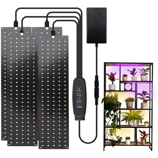 TechVizrs Pflanzenlampe LED Vollspektrum mit 540 LEDs | Grow Light mit 3/9/12H Zeitschaltuhr, 10 Arten von Helligkeit für Zimmerpflanzen