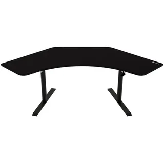 Arozzi Gamingtisch Arena Angelo 225/71/71-81 cm Reines Schwarz , Metall , 225x71x71 cm , Büromöbel, Schreibtische, Gaming-Tische