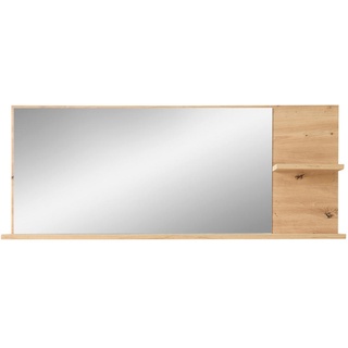 Stella Trading Wandspiegel Eiche Artisan Glas, Holzwerkstoff - 148 x 60 x 17