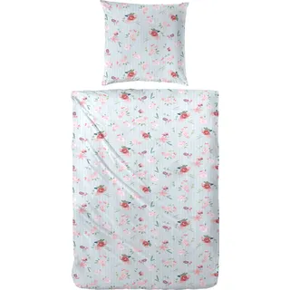 Primera English Romance Blau/rosa 155 x 220 cm + 2 x 80 x 80 cm