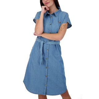 ALIFE and Kickin MaeveAK DNM A Shirt Dress Light Denim Washed S