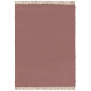 Kunstloft Wollteppich Liv Rosa 60x100 cm , Pink , Textil , Beton Optik , Rechteckig , 60x1 cm , Gots , pflegeleicht , Teppiche und Böden, Teppiche, Schafwollteppiche