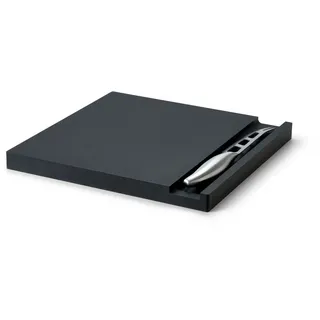Continenta Käsebrett Käsemesser 25 cm Schwarz