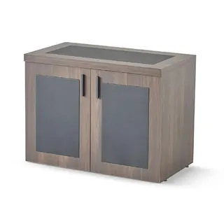 Braun-Schwarzes Sideboard Designer Arbeitszimmer Kommode Aktenschrank - Braun, Schwarz