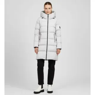 ECOALF für Damen. MCWGAJKMANLI0987W25-292 Manlie Mantel weiß (S), Lässig, Recyceltes Polyester, Nachhaltig