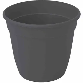 Pflanztopf Blumentopf Pflanzkübel Blumengefäß 28 cm anthrazit mit Bodenlöchern