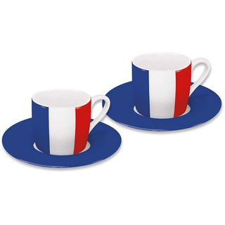 Könitz Flags France Espressotassen 2er Set Ceramic