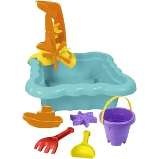 Wader Sandkasten mit Sand- und Wassermühle für Sand und Wasser