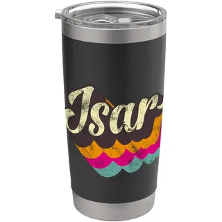 Isar Liebe // München Liebe Bayern Geschenke Fun Doppelwandiger Edelstahl-Thermobecher