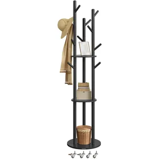 VASAGLE Garderobenständer RCR023B01 Tintenschwarz