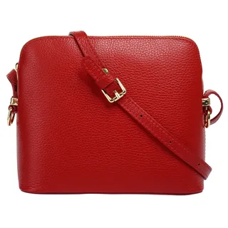 Cluty Umhängetasche Leder Red
