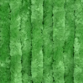 Moritz Flauschvorhang aus Chenille 90 x 220 cm grün Türvorhang als Fliegenschutz Insektenschutz für Camping Wohnwagen - Grün