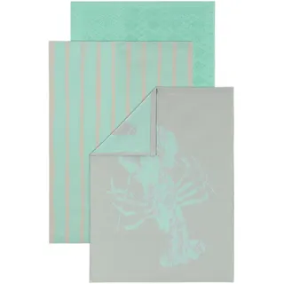Vossen Geschirrtuch-Set , Grün , Textil , 3-teilig , Uni , 50x70 cm , hochwertige Qualität , Heimtextilien, Geschirrtücher & Schürzen, Geschirrtücher