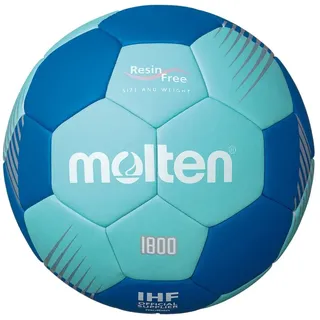 Molten Handball H1F1800-CB, Größe: 1, Farbe: Cyan/blau, Resin Free