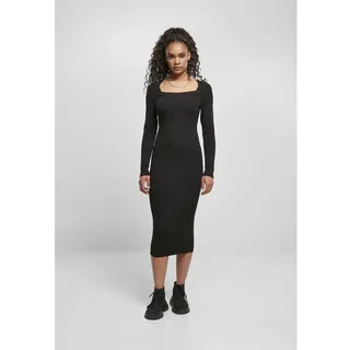 Urban Classics Knit Langarm-midikleid - Black - XS