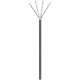 goobay CAT 5e Outdoor Netzwerkkabel U/UTP schwarz
