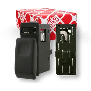 FEBI BILSTEIN Scheinwerferschalter schwarz Armaturenbrett für VW Golf Jetta 15624