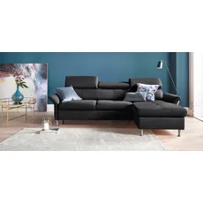 exxpo - sofa fashion Ecksofa »Maretto, L-Form«, schwarz