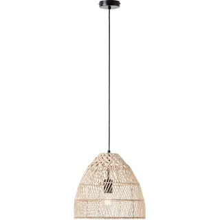 Brilliant Pendelleuchte Minster Rattan-Textil
