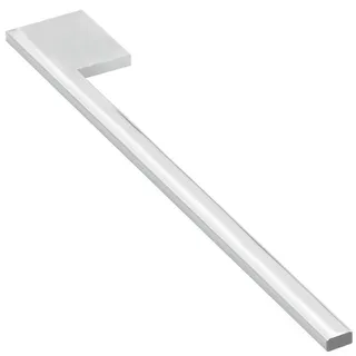 Fackelmann Handtuchhalter eckig Grau/Silber 1,5x42x7 cm