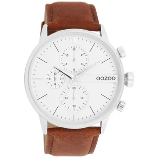 Oozoo Herren Armbanduhr Timepieces Analog Leder braun UOC11220