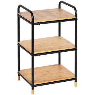 Wenko Regal Loft 3 Etagen - Badregal, Wohnregal, Bambus, 42 x 69 x 33.5 cm,