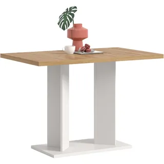 xonox.home Gustav 110 x 76 x 70 cm weiß/Artisan Eiche Nachbildung