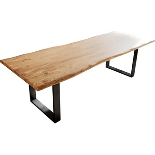 DeLife Edge 260 x 74 x 100 cm Akazie natur schwarz