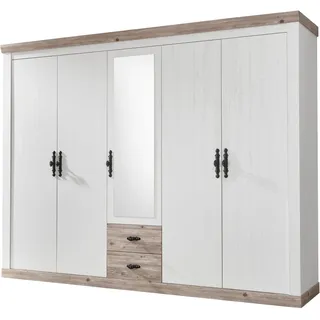 Home Affaire Drehtürenschrank Florenz 265 x 201 x 60 cm Weiß