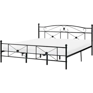 Beliani Rodez 180 x 200 cm Schwarz