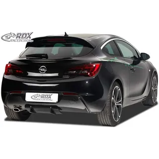 RDX Racedesign RDHAD1-001 Heckschürzenansatz 'Diffuser U-Diff' passend für Opel Astra J GTC 2009-2015 inkl. OPC-Line (PU)