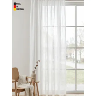 Wirth Gardine "Mara" Faltenband 1 Stk. tlg. Fertig-Store mit FB 1:3 nach Maß, weiß