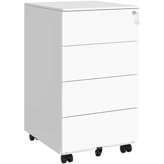 Songmics Rollcontainer 45,1 x 39 x 69,3 cm wolkenweiß