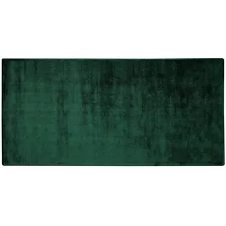 Beliani Kurzflor-Teppich Gesi II 150/80 cm , Grün , Naturmaterialen , Rechteckig , 80x150 cm , Teppiche und Böden, Teppiche, Orientteppiche