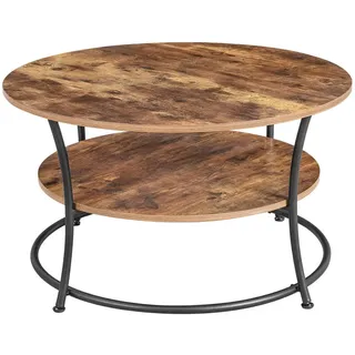 VASAGLE rund vintage braun 80 x 45 cm