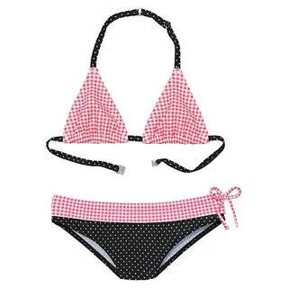 Buffalo Triangel-Bikini, mit Mustermix aus Karo und Punkten Buffalo rosa-schwarz