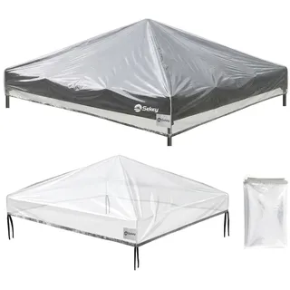Sekey Ersatzdach Pavillon Faltpavillon 3x3 Wasserdicht | 270g/m2 EVA-Material, wasserdicht, winterfest, UV-beständig, passend für 3x3 Gartenpavillons, 8 Nylonband für festen Halt