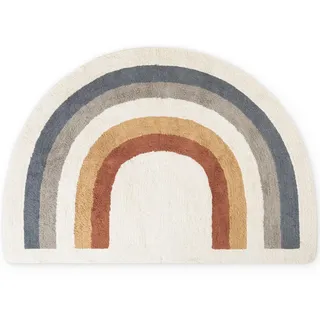 Hanse Home Kinderteppich , Creme, Multicolor, Rostfarben , Textil , Regenbogen , halbrund , 140x200 cm , für Fußbodenheizung geeignet, rutschfest, waschbar, pflegeleicht, strapazierfähig , Teppiche und Böden, Teppiche, Waschbare Teppiche