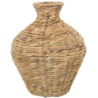 Tischvase mit Meergras, natürlich, 30 x 37 cm